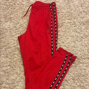 COPY - Victoria’s Secret Pink Red Sweatpants with Striking Stripe Detail